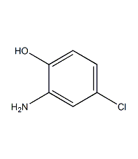 2-氨基-4-氯酚结构式